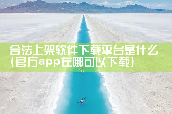 合法上架软件下载平台是什么