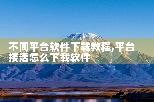 不同平台软件下载教程
